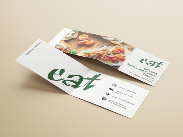 Folded Business Card Image