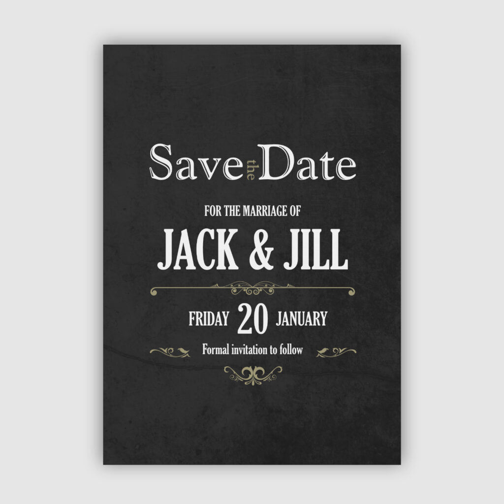 Save The Date Portrait