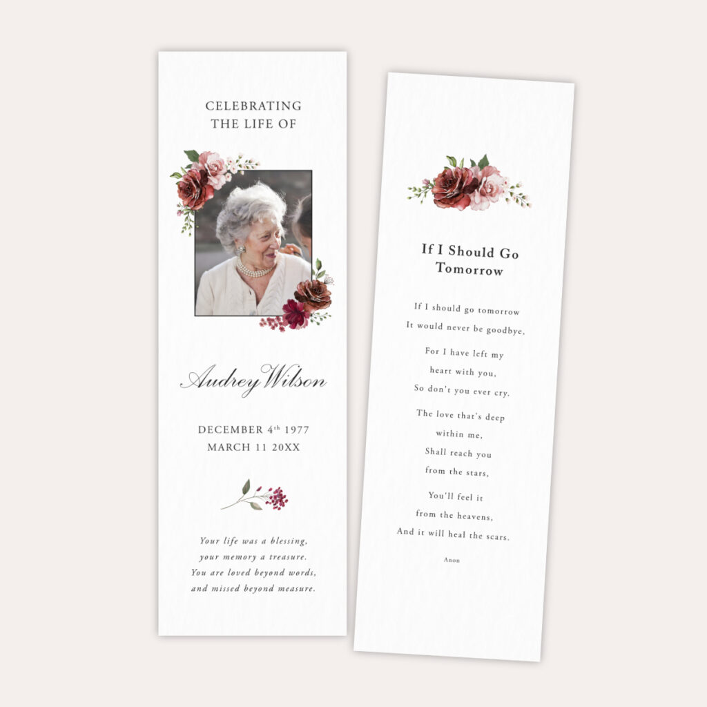 Bookmark Template Classic Design