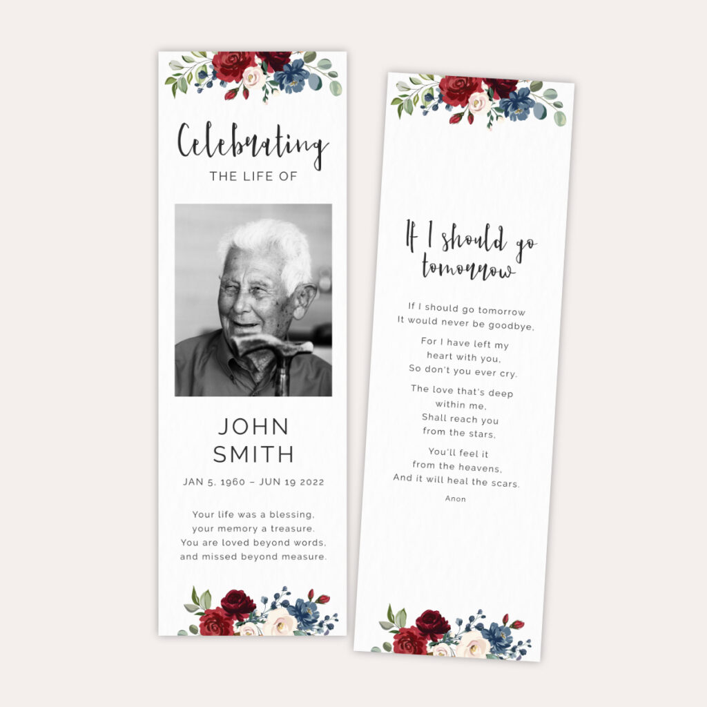 Bookmark Template Modern Design