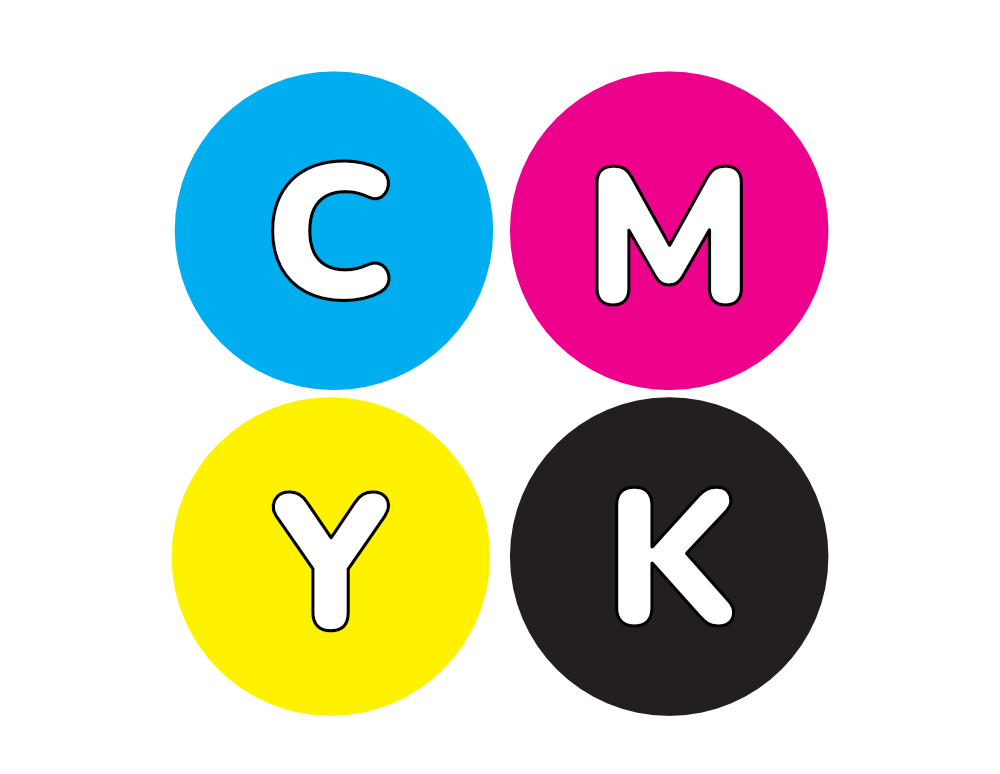 Simple Icon representing CMYK