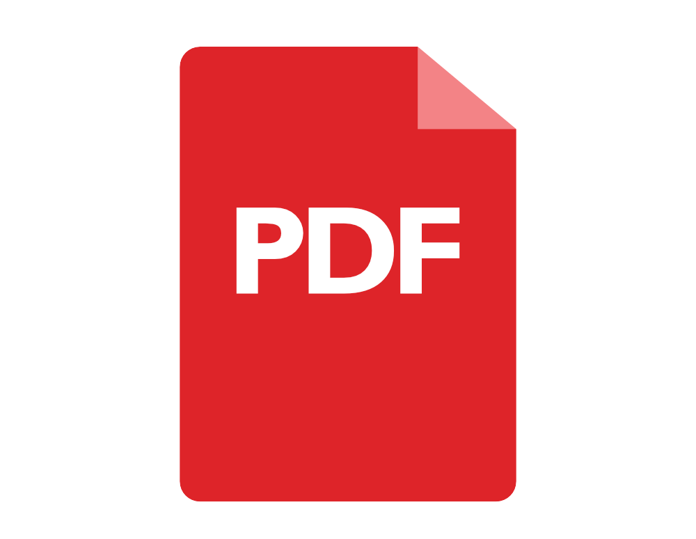 Simple Icon representing a PDF Document