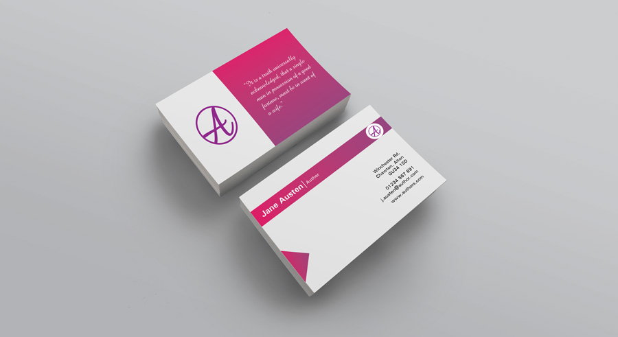 Business Card in Pink