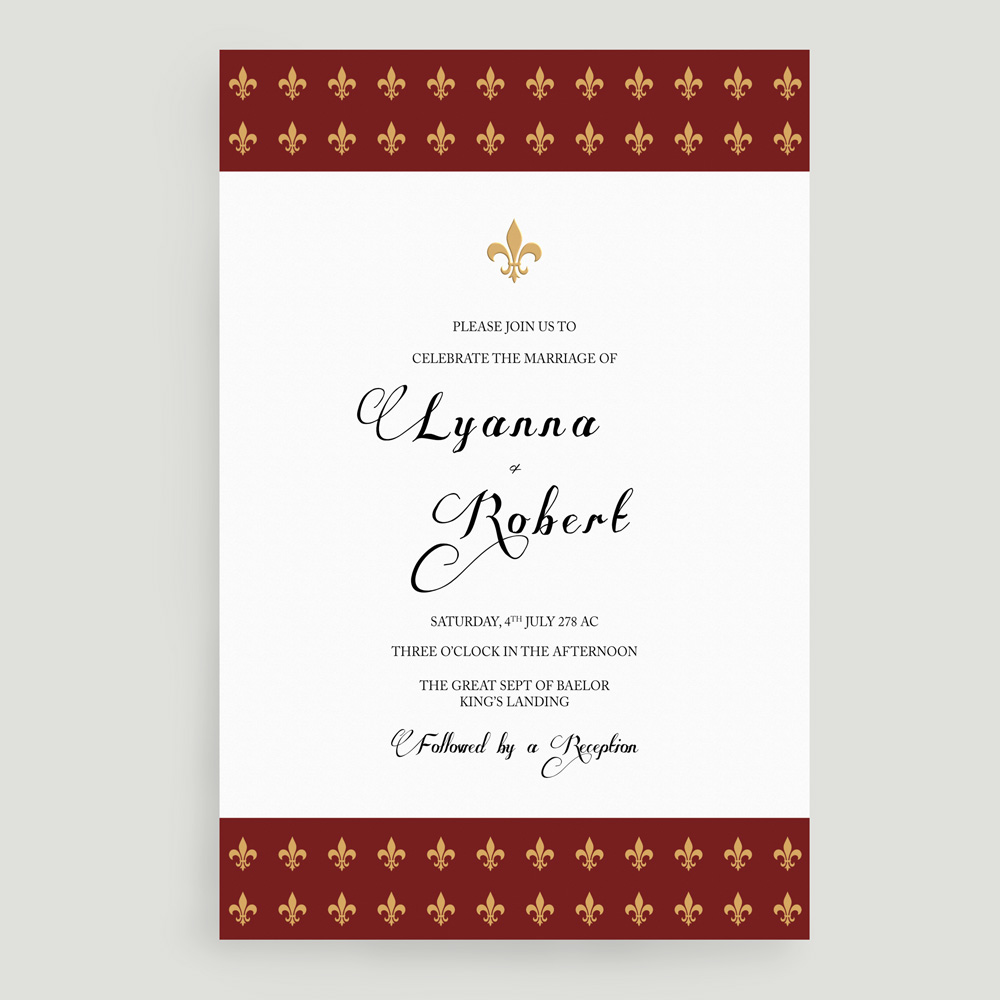 Wedding Invite Regal