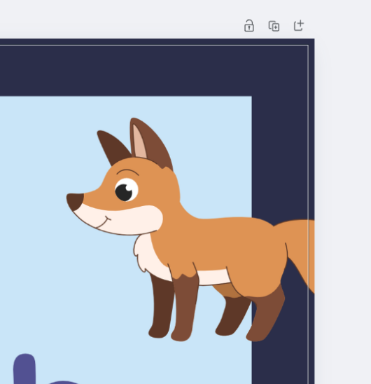 An Image showing a design which has correctly been extended into the bleed area
