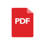 Simple Icon representing a PDF Document